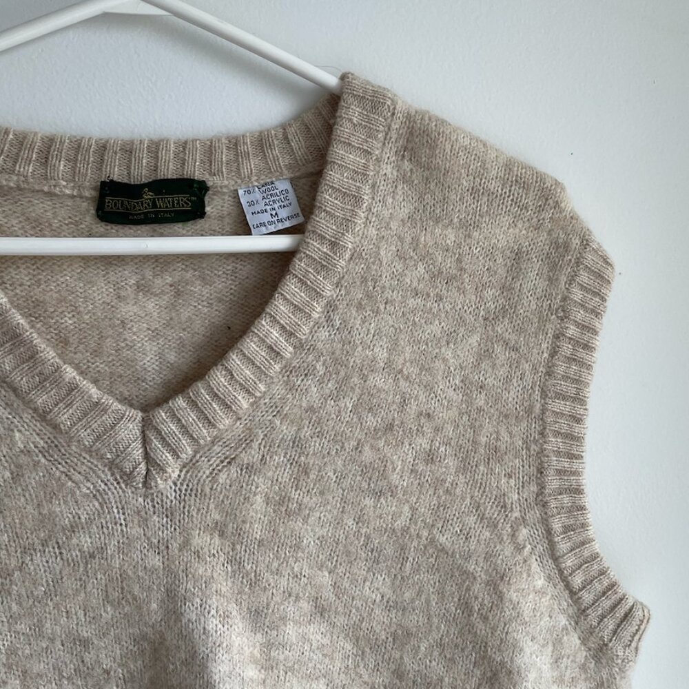 Beige Sweater Vest